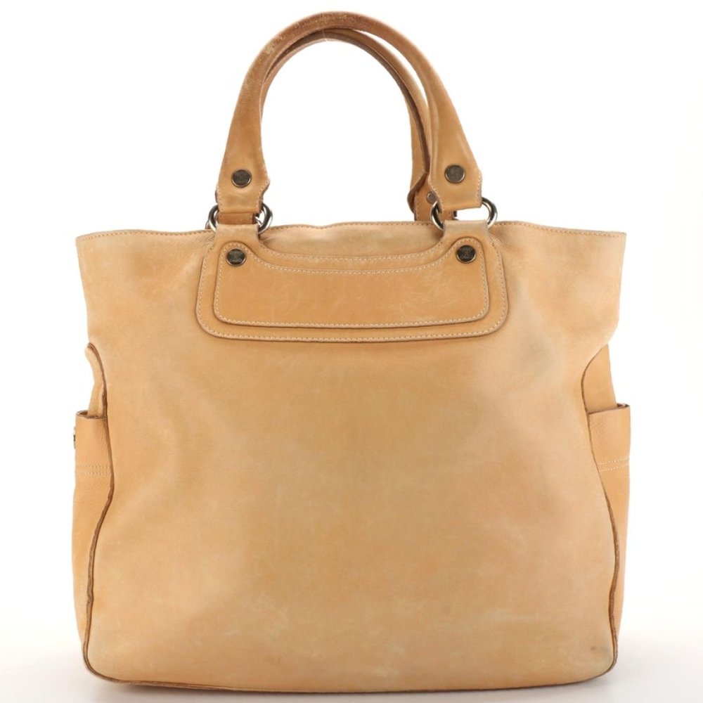 Celine  Leather Top Handle Tote